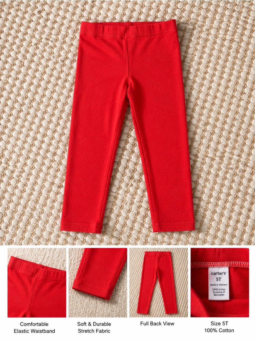 Carter’s Red Leggings | Girls Size 5T